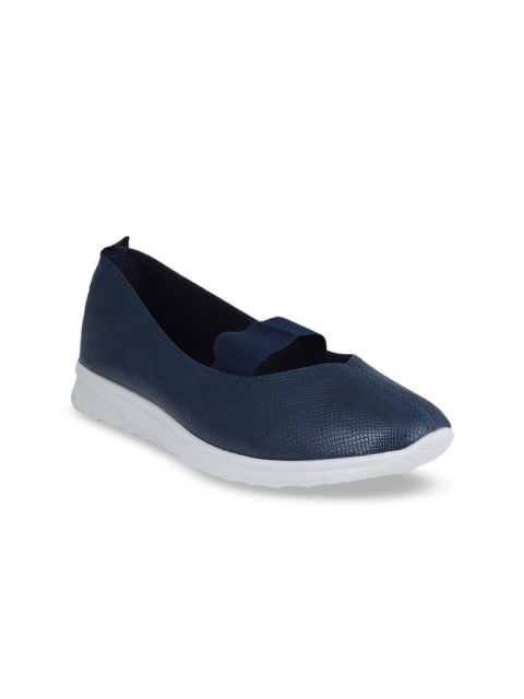 

pelle albero Women Navy Blue Textured Slip-On Sneakers