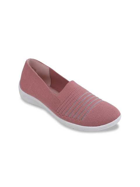 

pelle albero Women Pink Woven Design Slip-On Sneakers