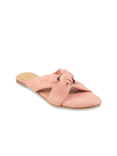 

Metro Women Pink Open Toe Flats with Bows