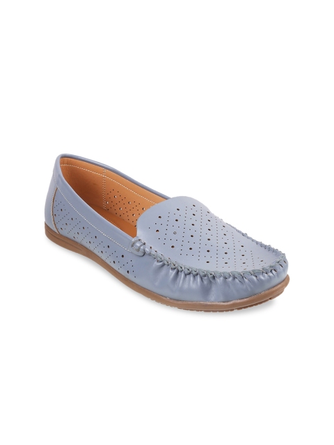 

Metro Women Blue Perforations Loafers