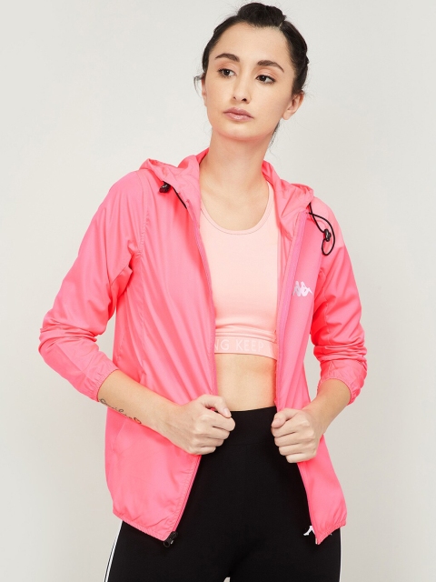 

Kappa Women Pink Solid Sporty Jacket