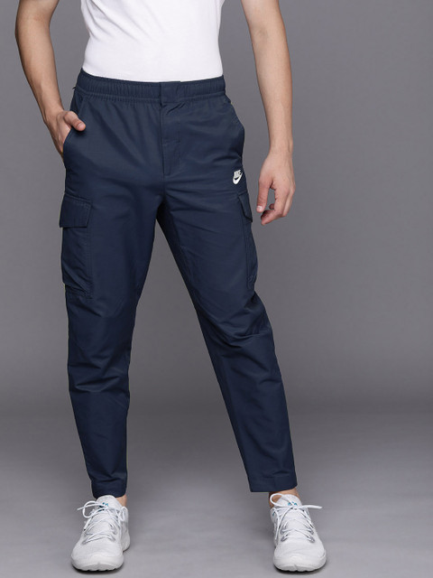 

Nike Men Navy Blue Solid AS NSW SPE Woven Utility Pants