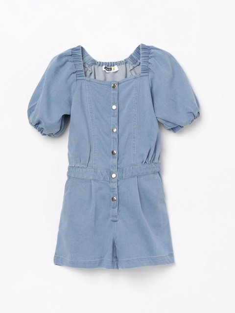 

Denimize by Fame Forever Girls Blue Solid Jumpsuit