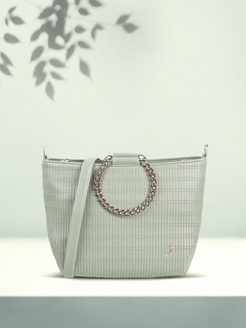 

Mochi Women Green PU Oversized Bucket Hobo Bag
