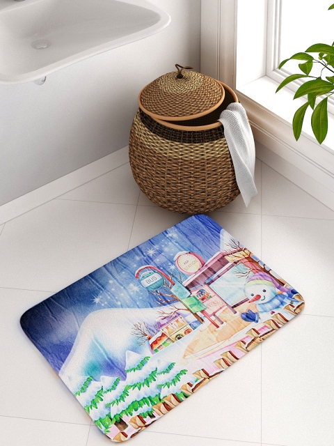

Cortina Multicoloured Printed Rectangular Bath Rug, Multi