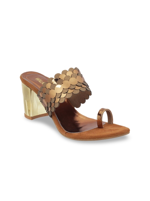

WALKWAY Bronze Block Textured Sandals