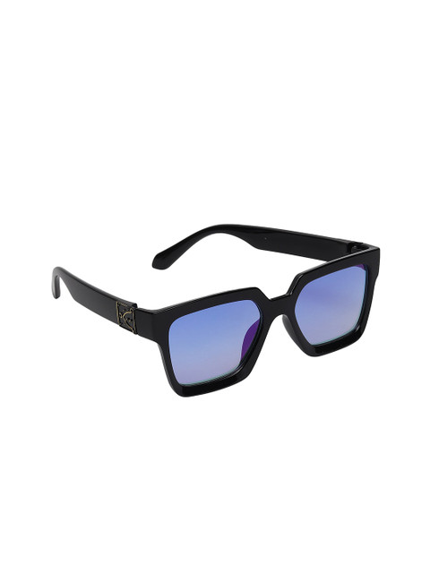 

FROGGY Unisex Kids Purple Lens & Black Rectangle Sunglasses with UV Protected Lens
