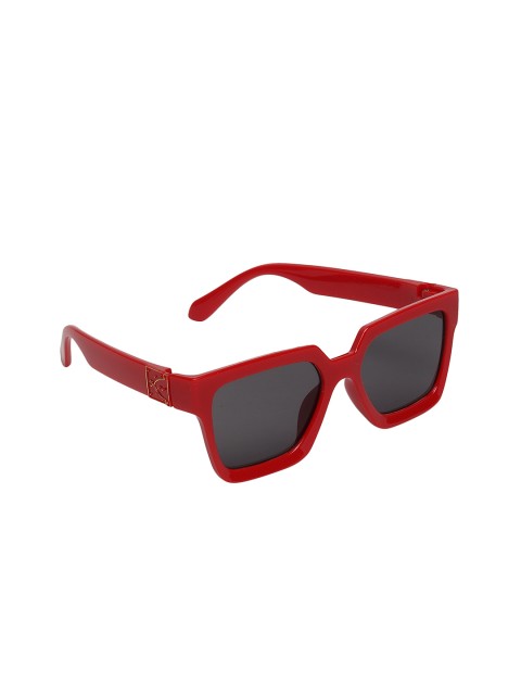 

FROGGY Unisex Kids Black Lens & Red Wayfarer Sunglasses FG-WAL-07