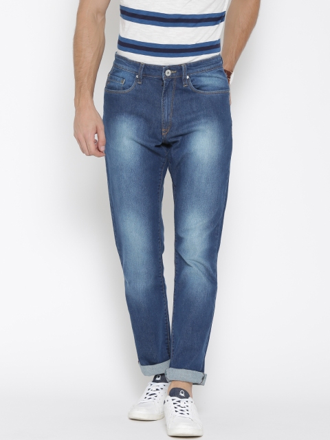 

Solly Jeans Co. by Allen Solly Men Blue Mid-Rise Clean Look Jeans