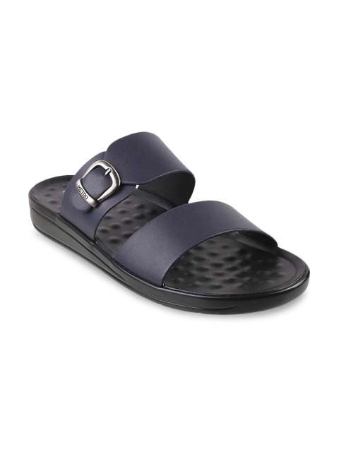

Metro Men Blue & Black Comfort Sandals