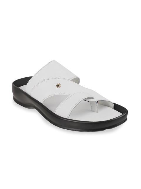

Metro Men White & Black Synthetic Ethnic Comfort Sandals