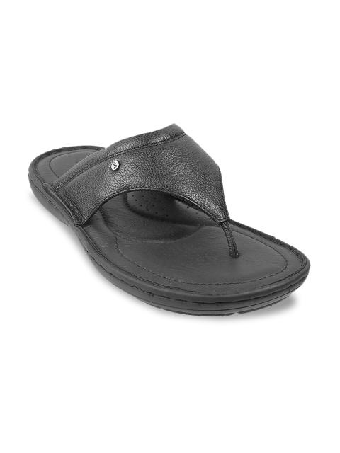 

Metro Men Black Leather Comfort Sandals