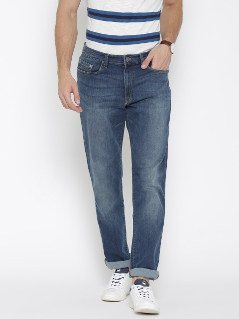 

Solly Jeans Co. by Allen Solly Men Blue Mid-Rise Clean Look Jeans