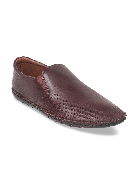 

Metro Men Maroon Leather Espadrilles