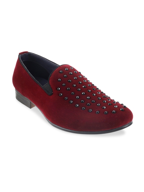 

Metro Men Maroon Studded Loafers