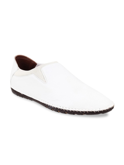 

Metro Men White Leather Espadrilles