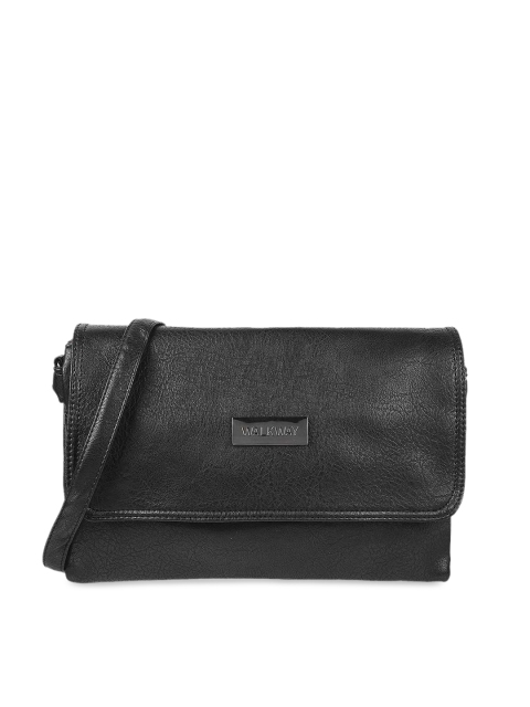 

WALKWAY Black Structured Sling Bag