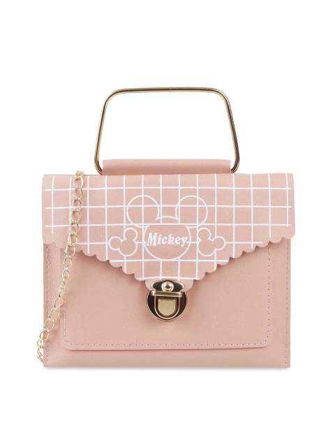 

WALKWAY Pink Checked Structured Handheld Bag