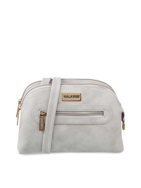 

WALKWAY Grey Structured Sling Bag