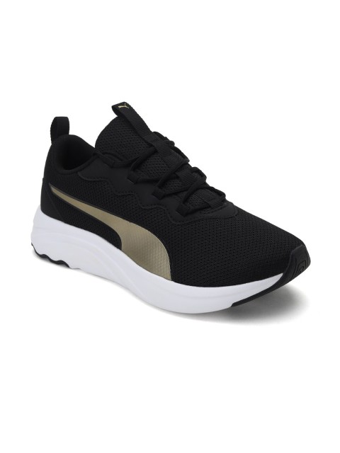 

Puma Softride Sophia Easy Women Black Textile Running Non-Marking Shoes