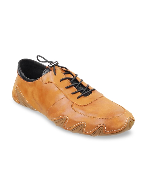 

DAVINCHI Men Tan Textured Casual Sneakers