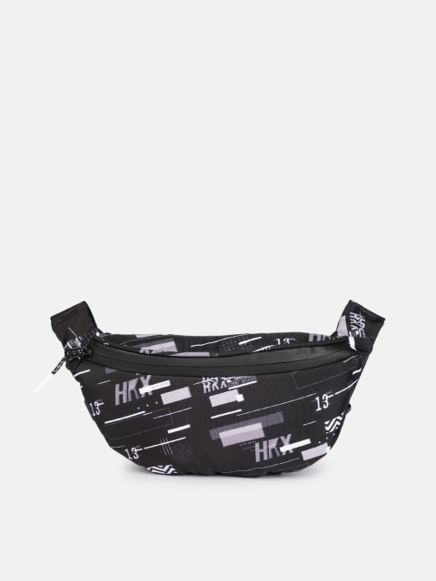 

HRX by Hrithik Roshan Kids Black Printed Fanny-NWP Waist Pouch