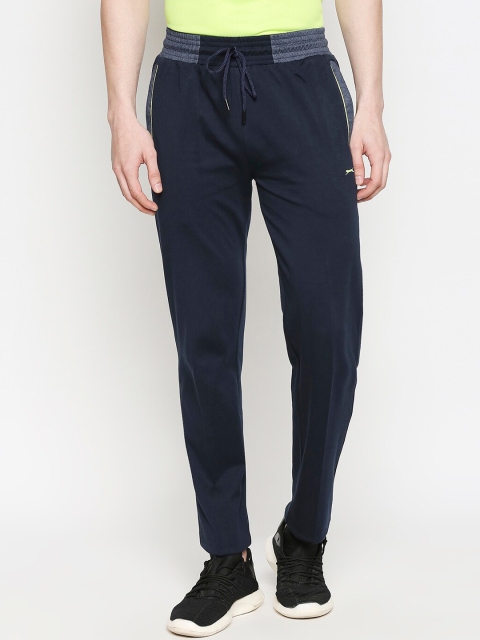 

Black Panther Men Navy Blue Solid Slim-Fit Track Pants