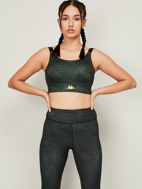 

Kappa Woman Black & Yellow Colourblocked Everyday Lightly Padded Bra- 8903734174769