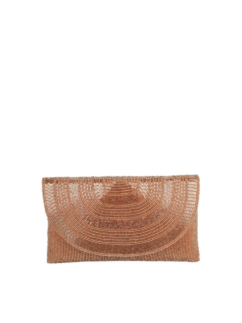 

Metro Woman Gold-Toned Embellished Envelope Clutch