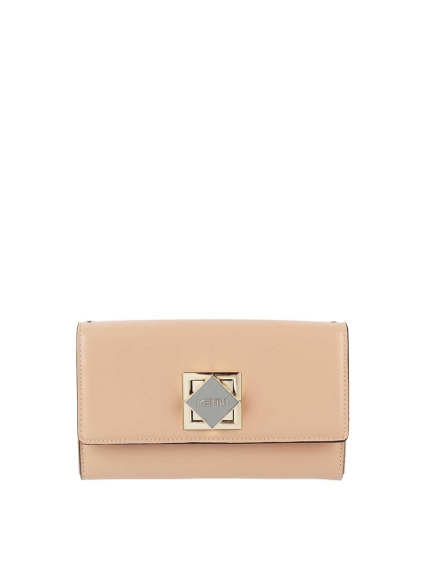 

Metro Women Pink Solid Leather Wallet