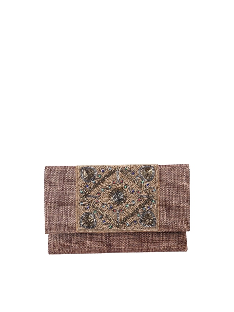 

Metro Gold-Toned Embellished Envelope Clutch