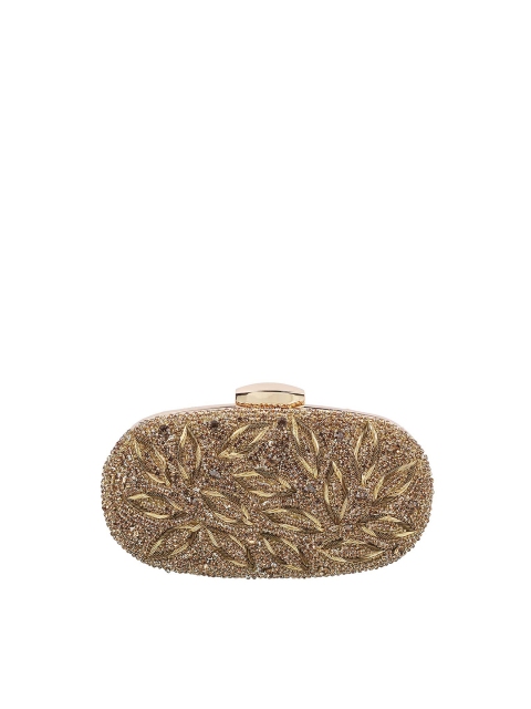 

Metro Women Gold Embellished Box Clutch