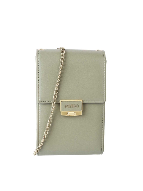 

Metro Olive Green Textured Envelope Clutch