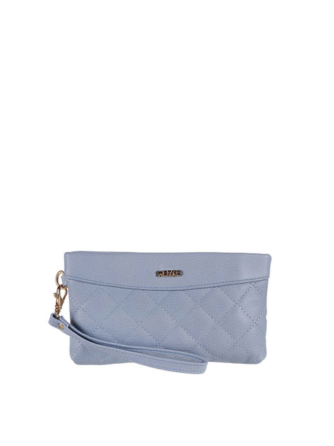 

Metro Women Blue Textured Purse Clutch