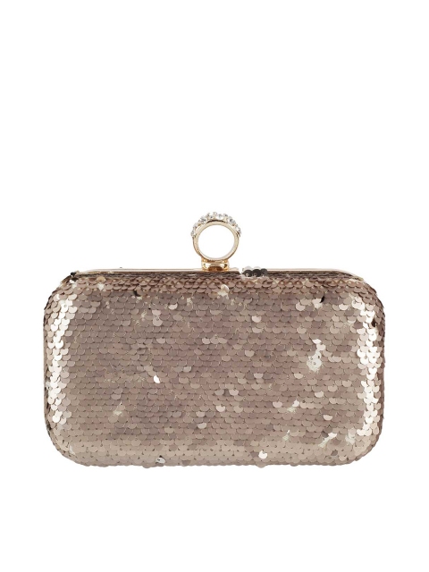 

Mochi Women Gold Embellished Clutch