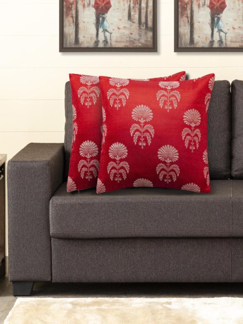

Home Centre Red & Grey Set of 2 Ethnic Motifs Printed Square Cushion Covers