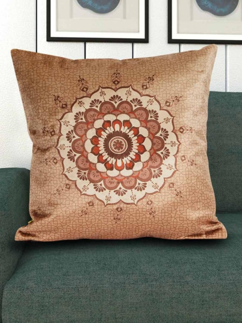 

Home Centre Beige & Brown Ethnic Motifs Square Cushion Covers