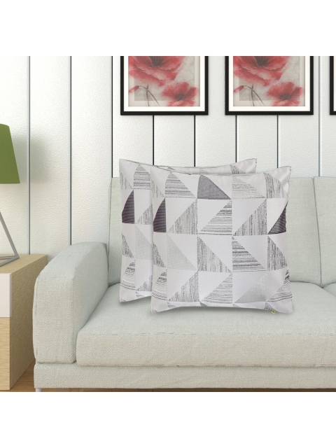

Home Centre Grey & White Geometric Square Cushion Covers