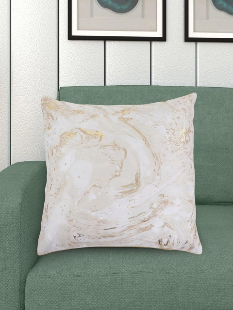 

Home Centre Beige & White Abstract Square Cushion Covers