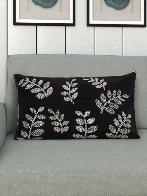 

Home Centre Black & White Floral Rectangle Cushion Covers
