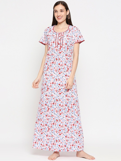 

XIN White Printed Maxi Nightdress