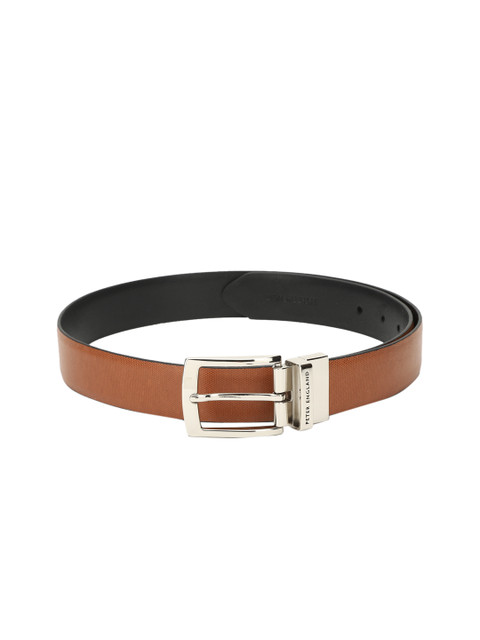 

Peter England Men Brown Textured PU Formal Belt