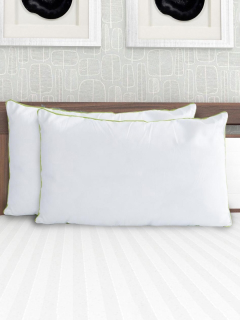 

Home Centre Set Of 2 White Symphony Solid Filler Cushions