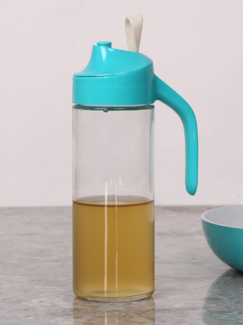 

Home Centre Blue & Transparent Solid Glass Oil Dispenser