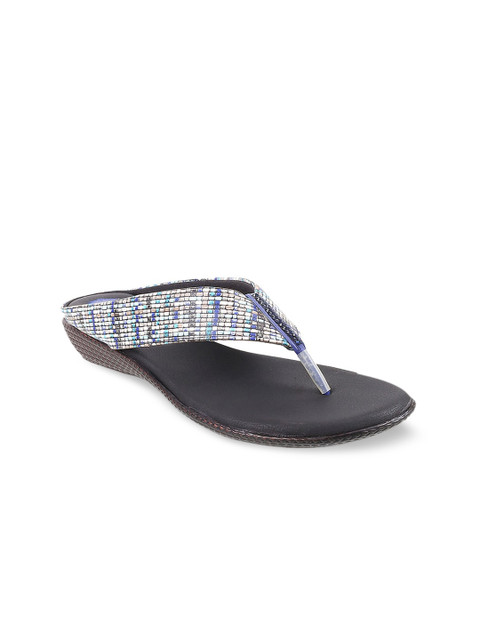 

WALKWAY Women Blue T-Strap Flats
