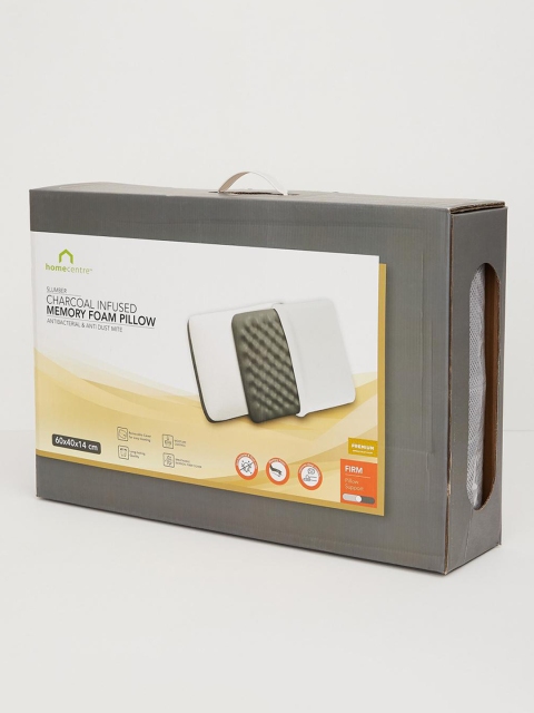 

Home Centre Grey Solid Slumber Memory Foam Pillow