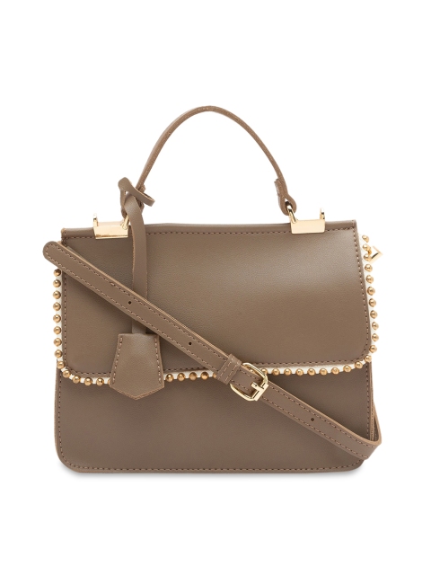 

Globus Brown PU Structured Handheld Bag