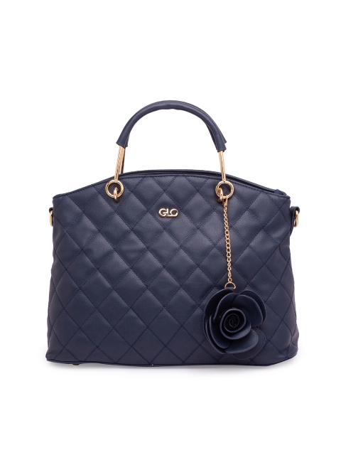 

Globus Navy Blue Structured Handheld Bag