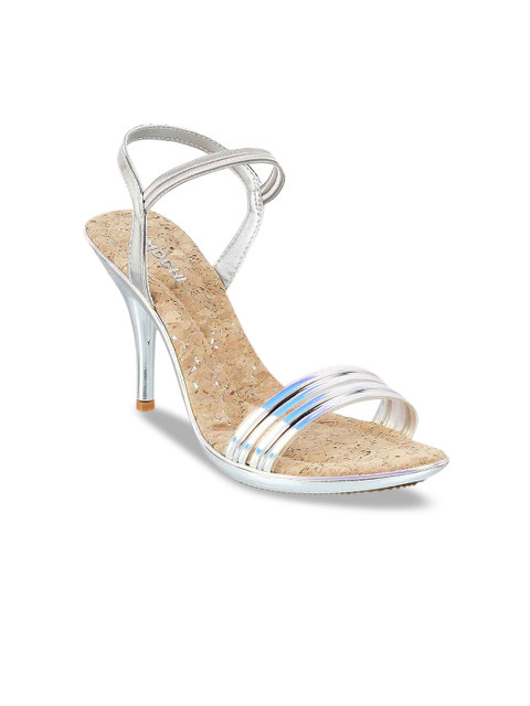 

Mochi Silver-Toned Stiletto Sandals