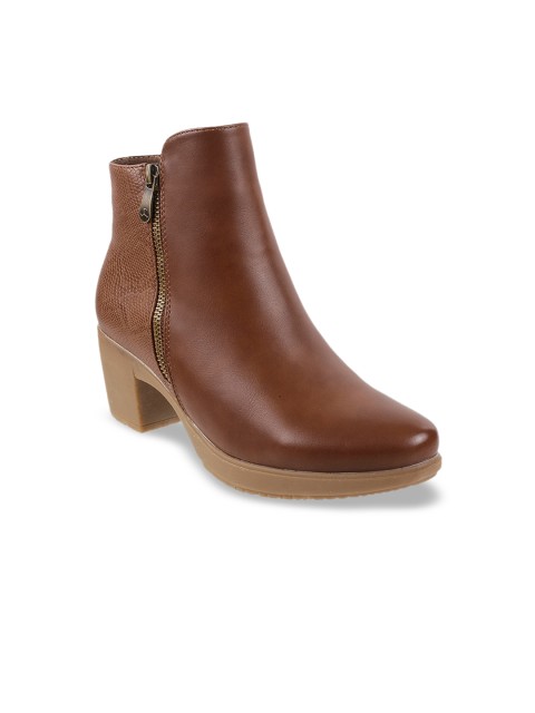 

Mochi Tan Block Heeled Boots
